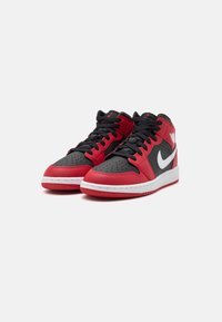 Jordan AIR JORDAN 1 UNISEX - Vysoké tenisky - black/white/gym red