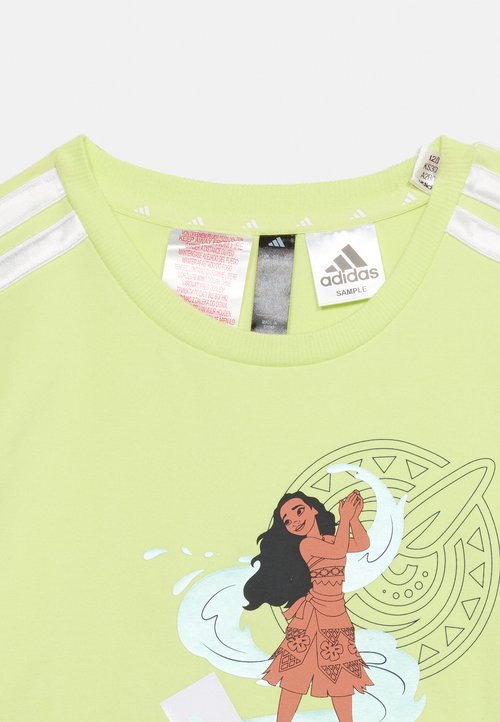 adidas LITTLE GIRL DISNEY VAIANA TEE - Sports T-shirt - semi frozen lemon/dark blue/white — photo 3