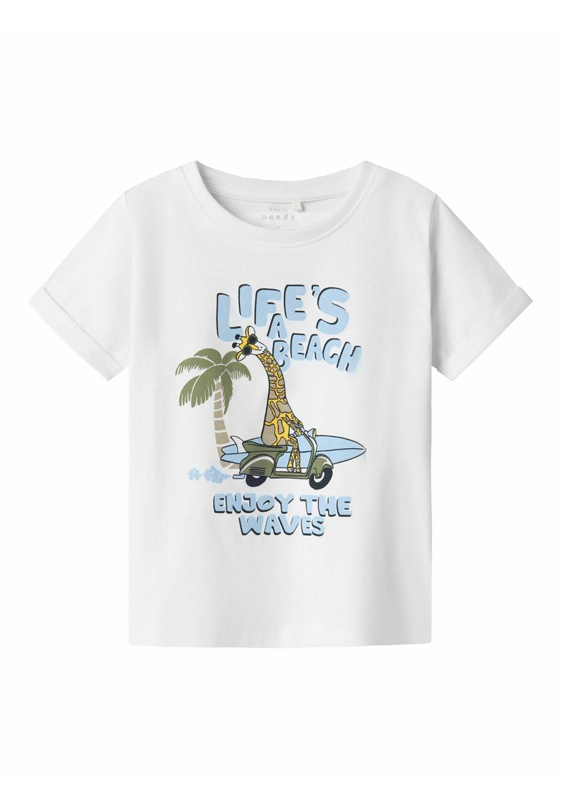 Name it REGULAR FIT - Camiseta estampada - bright white