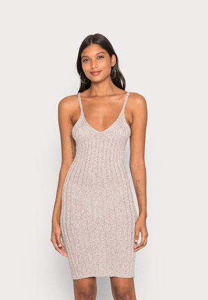 Zign SUMMER STRAPPY DRESS - Φόρεμα-πουλόβερ - mottled brown