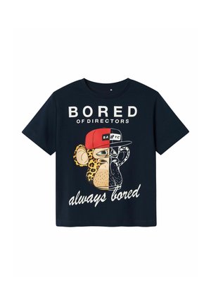 BORED APE - Camiseta estampada - navy blazer