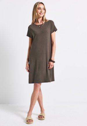 IN UNI - Jersey dress - braun