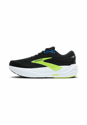 Brooks GHOST MAX 3 - Väglöparskor - black/navy/acid lime