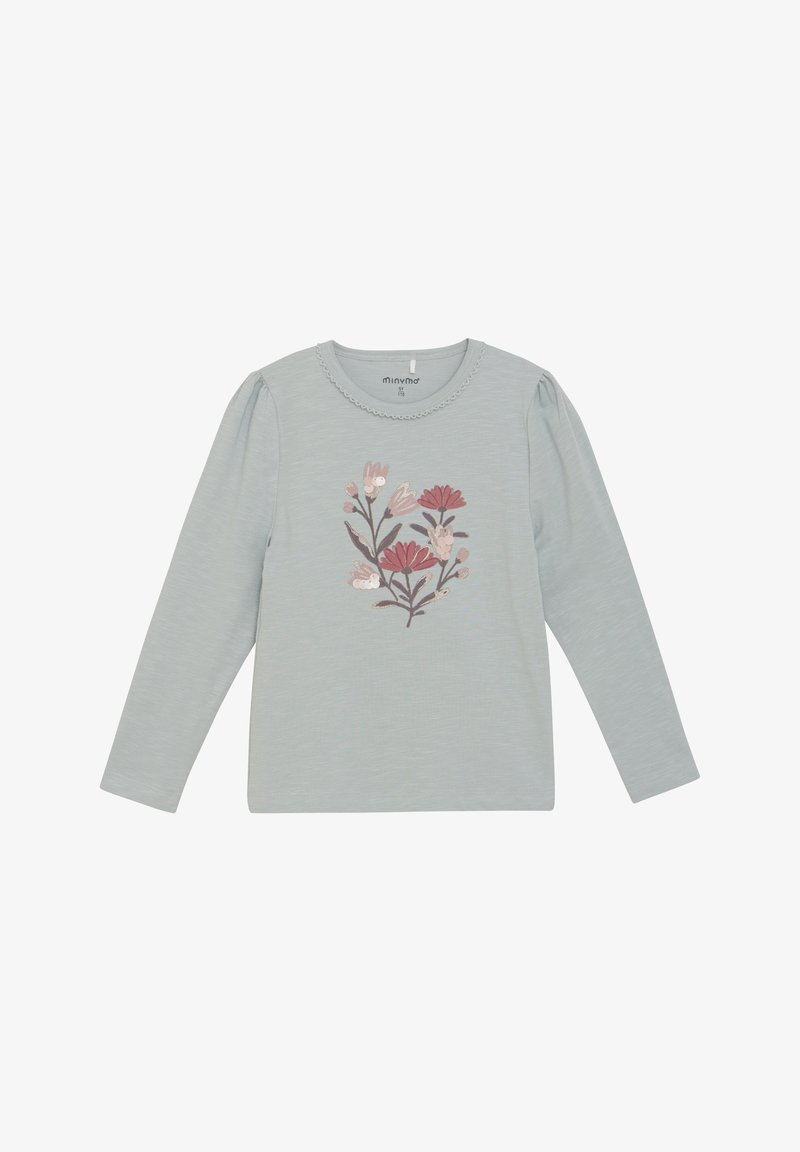 Minymo Langarmshirt - puritan gray