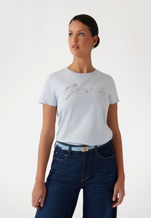 T-shirt imprimé - himmelblau