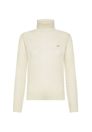 TURTLE CABLE - Maglione - bianco panna
