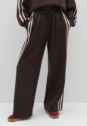 WIDE - Pantalon de survêtement - dark brown