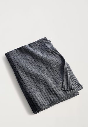 Ralph Lauren CABLE CASHMERE THROW BLANKET - Plaid - modern charcoal