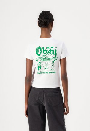 SUBMIT TO THE RHYTHM - T-shirt print - white