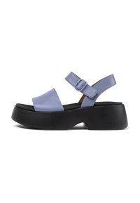 TASHA - Platåsandaletter - pastel blau
