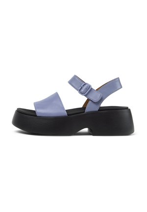 TASHA - Platåsandaletter - pastel blau