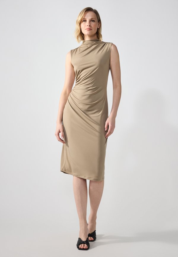 Jersey dress - greige4