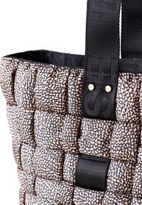 Borbonese STRAPCYCLE LARGE - Shopping bag - op natural black