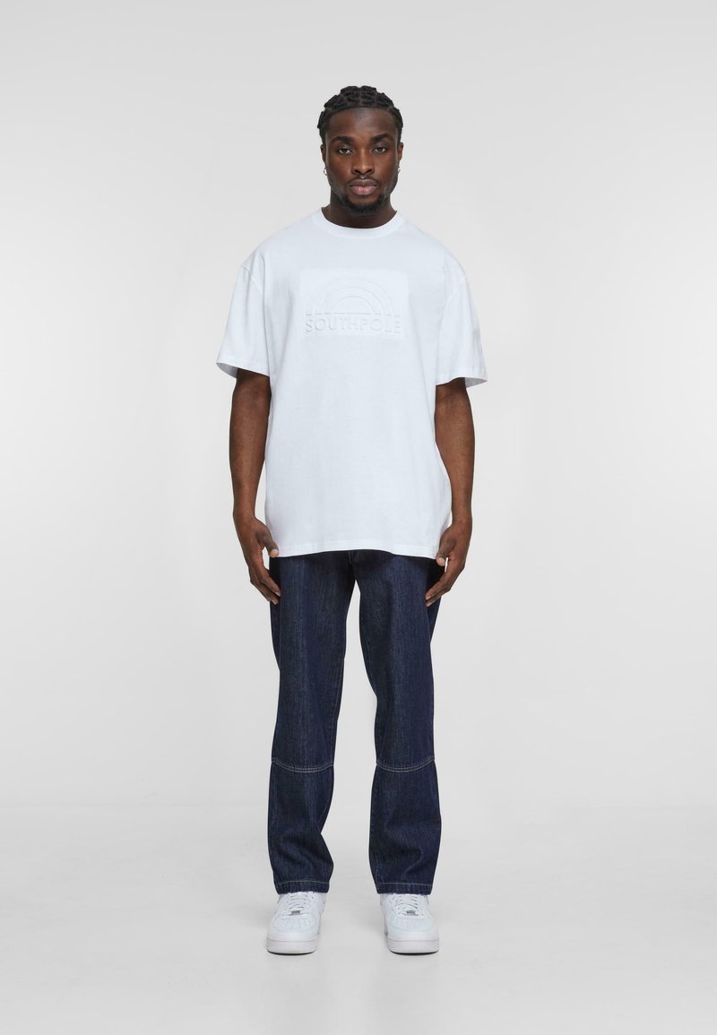 Southpole Straight leg jeans donkerblauw denim