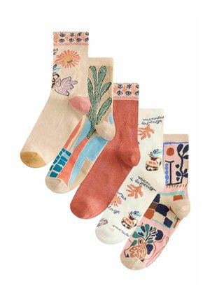 5 PACK  . - Ponožky - marrakesh mix print