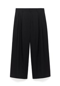 OVERSIZE DOUBLE-PLEAT - Stoffhose - black