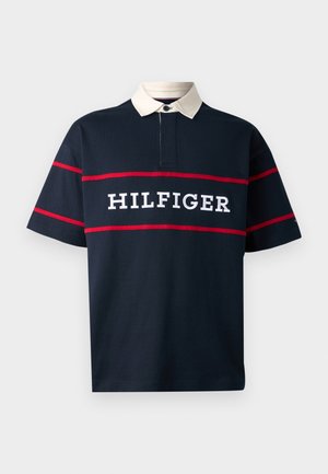 AMERICANA COLOUR BLOCK RUGBY UNISEX - Bluză polo - desert sky