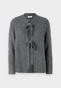 JDY Chaqueta de punto - mottled dark grey