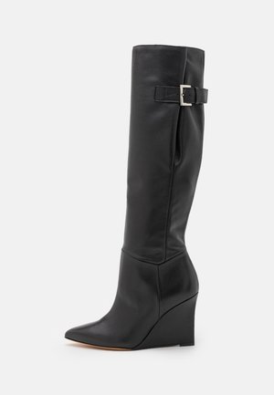 Botas de cuña - black
