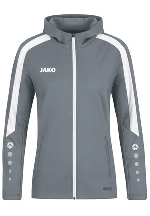 JAKO FUSSBALL POWER KAPUZEN - Sweater met rits - grau