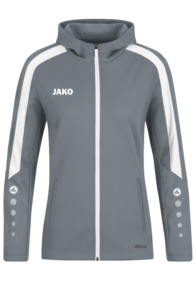 JAKO FUSSBALL POWER KAPUZEN - Felpa con zip - grau