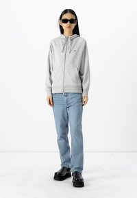 GANT SHIELD ZIP - Mikina na zip - light grey melange