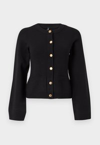 ONLIBI ELLA  BUTTON CARDIGANT - Cardigan - black