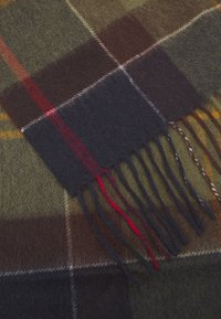 Barbour CASHMERE  TARTAN SCARF UNISEX - Sall - olive
