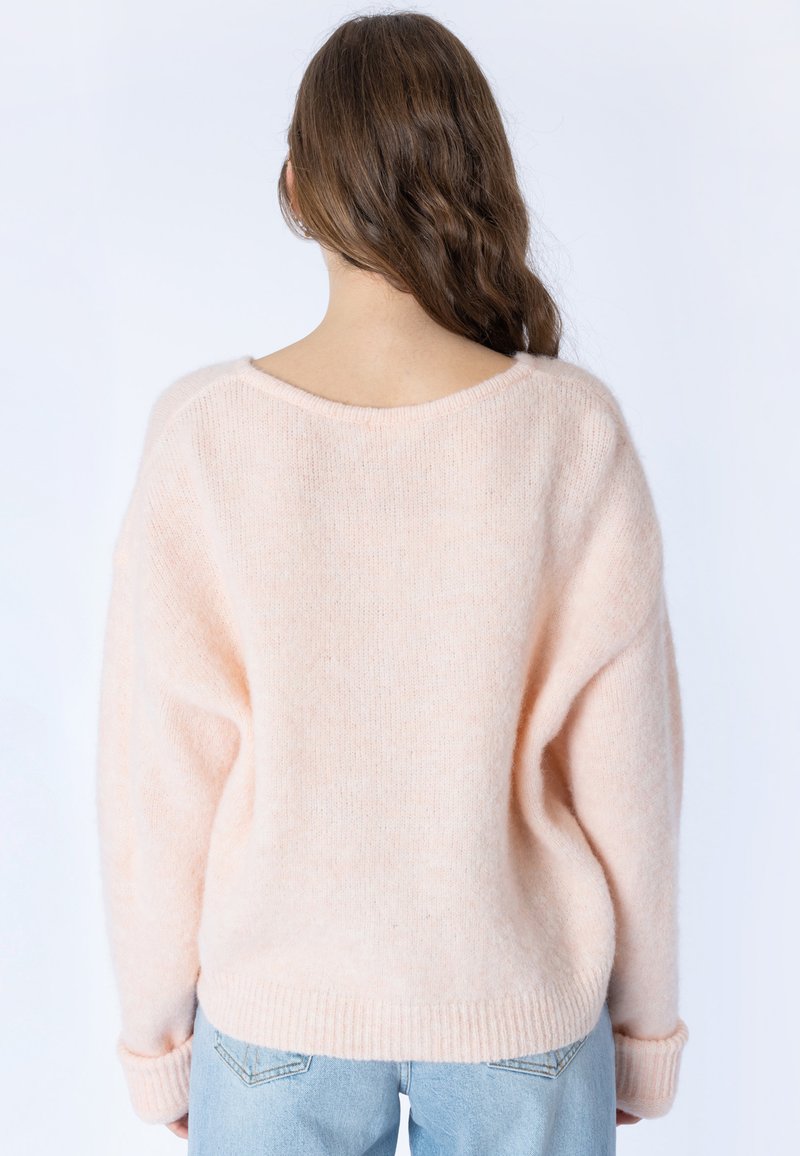 Damen Strickjacken | American Vintage EAST Strickpullover light pink/rosa - WW17275 Damen Strickjacken | American Vintage EAST Strickpullover light pink/rosa - WW17275