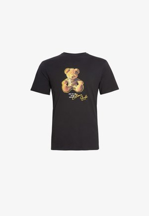 CLOSURE London TAPE TEDDY TEE - Printtipaita - black