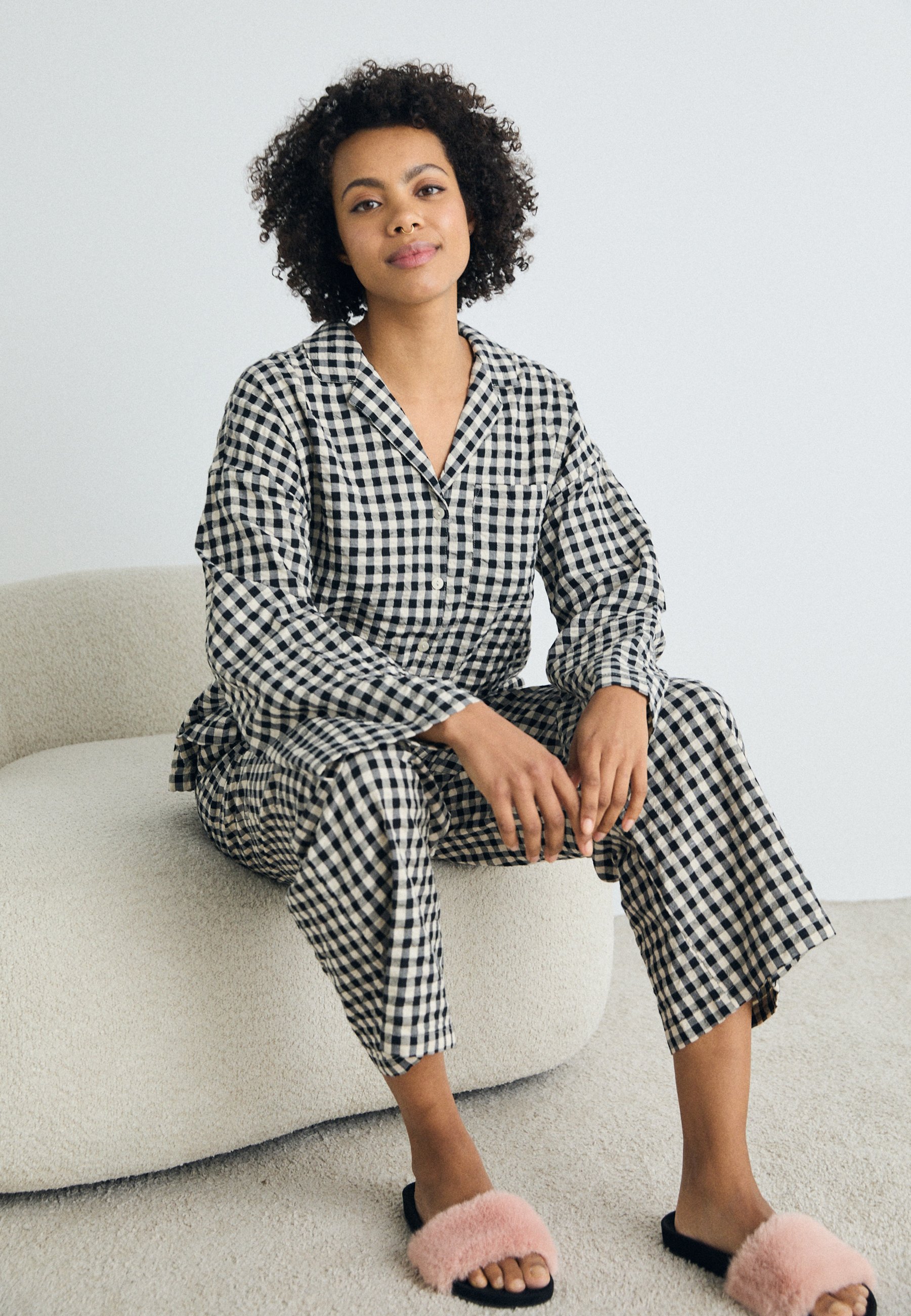 Lindex Pyjama top - black - Zalando.co.uk