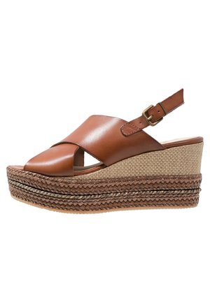Plateausandalette - light brown