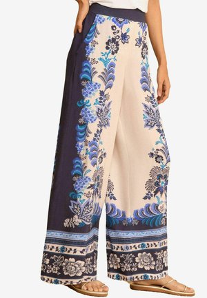 Love & Roses WIDE LEG - Auduma bikses - blue