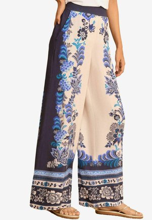 Love & Roses WIDE LEG - Stoffhose - blue