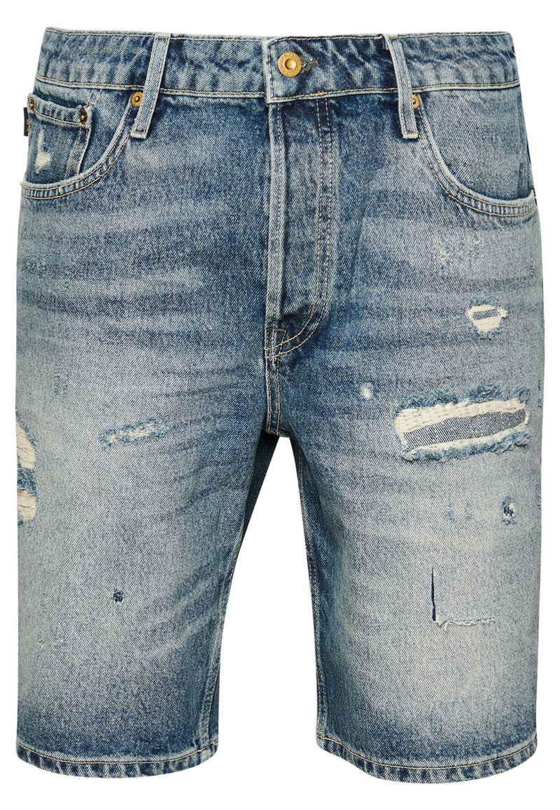 Superdry & Co Jeansshort blauw gemêleerd