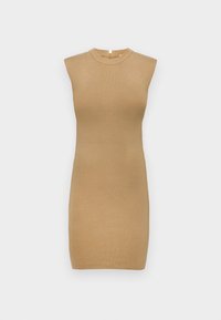 MINI DRESS - Kjole - dark camel