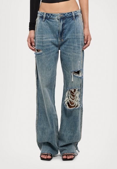 Ksubi LOW RIDER TUCK TROUSERS - Široke nogavice - denim