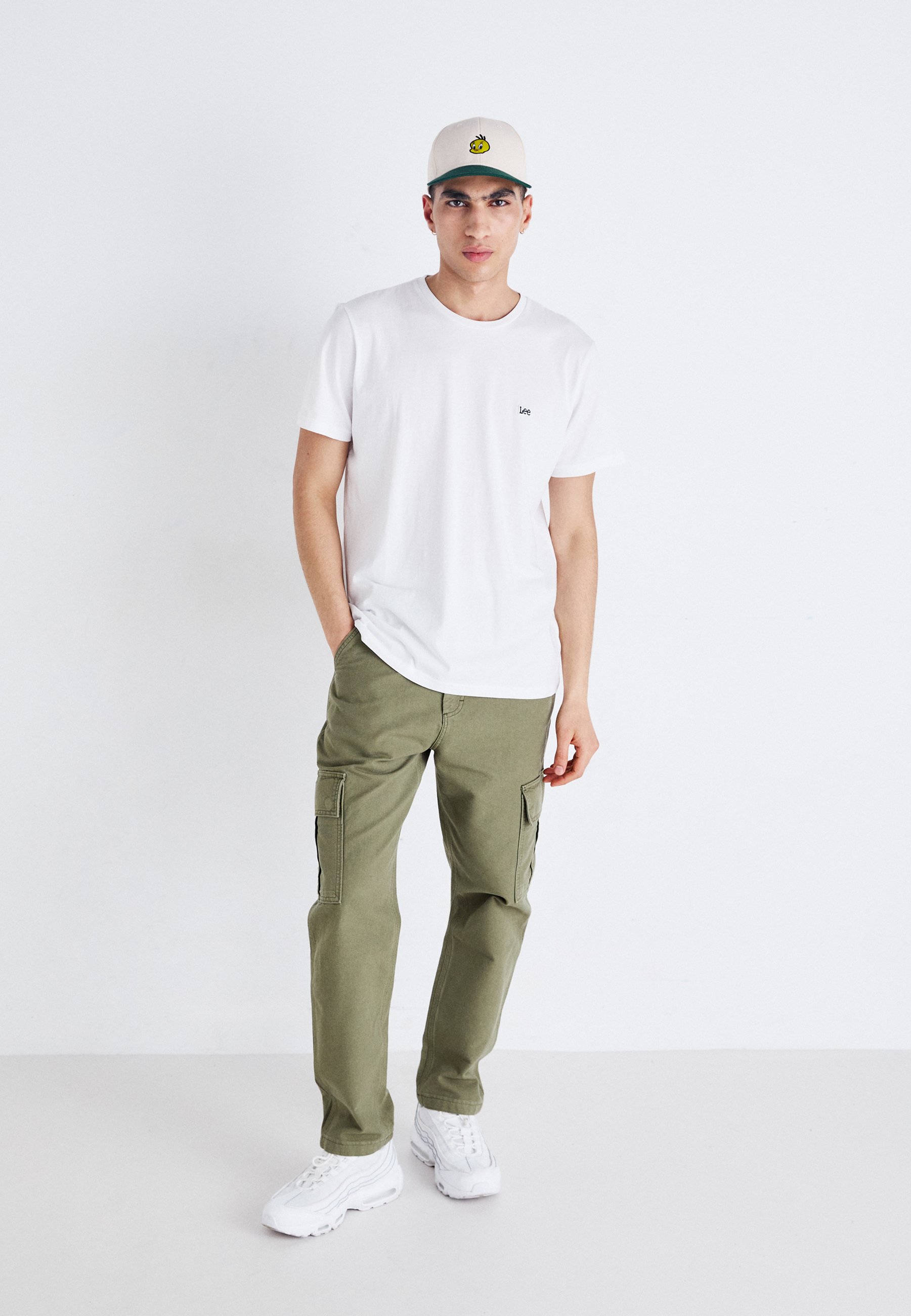 Lee SS PATCH - T-shirt basic/biały - Zalando.pl