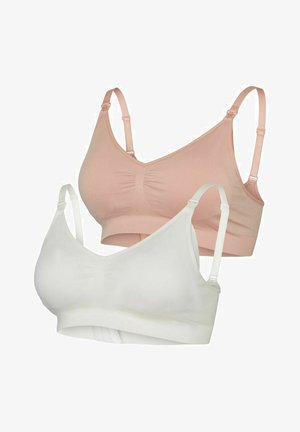MAMALICIOUS STILL-MLILJA 2ER-PACK - Tričková podprsenka - snow white