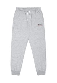 Grijze sweatpants van zachte stof, met een elastische tailleband met trekkoord, cuffed enkels en een klein logo op de dij.