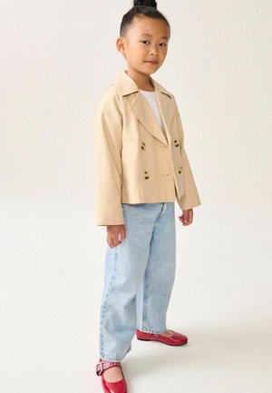 CROP REGULAR FIT - Summer jacket - stone