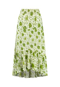 GIA FLOWER - Fustă maxi - green botanic flower