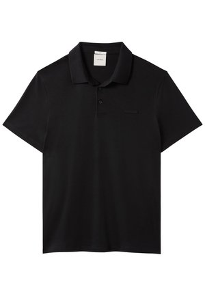 Calvin Klein, SLIM SUPIMA LOGO PATCH  - Πόλο - black