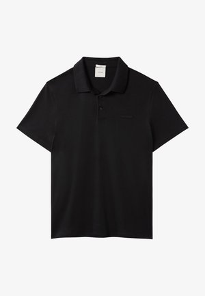 Calvin Klein, SLIM SUPIMA LOGO PATCH - Πόλο - black