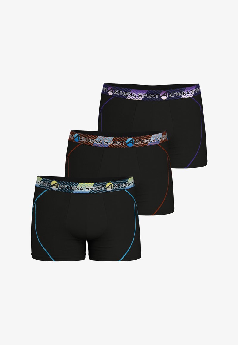 Athena LOT DE 3 BOXERS HOMME TRAINING - Boxers - noir noir noir