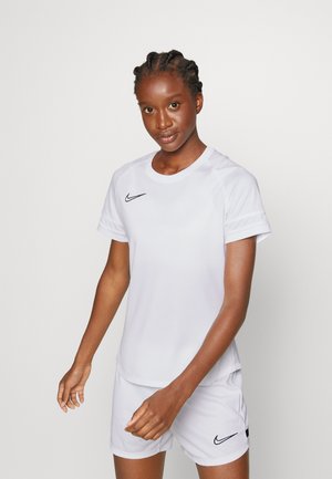 ACADEMY - Sports T-shirt - white/black