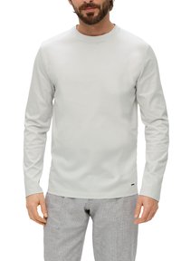 s.Oliver BLACK LABEL Langarmshirt - hellgrau