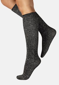 Calzitaly SHINY RIBBED 60 DEN - Calcetines - mix (black black)