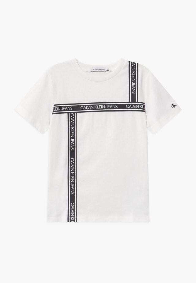 LOGO TAPE  - T-shirt imprimé - white