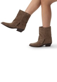 Manfield MIT UMSCHLAG - Stivaletti texani / biker - taupe